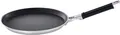 RÖSLE Crêpepfanne SILENCE PRO, Edelstahl 18/10 (1-tlg), Premium-Antihaftversiegelung, spülmaschinengeeignet, Ø 28cm, Induktion