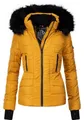 Navahoo Steppjacke Adele hochwertige Winterjacke mit edler Kunstfell- Kapuze