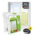 EASYmaxx Insektenschutz-Fensterrahmen Insektenschutzgitter 150 x 180 cm mit Klettverschluss,  2er Set, (2-St), zuschneidbarer Insektenschutz Fenster,  mit Klettband selbstklebend