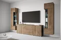 OTTO home Wohnwand KENIA, (Komplett-Set, 3-St), Vitrinen mit Eckverglasung, hängend und stehend montierbar