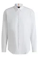 BOSS Herren Rickert M Regular-Fit Hemd aus Oxford-Baumwolle mit Button-Down-Kragen Weiß L