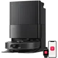 Roborock Qrevo S Pro Staubsauger Roboter mit Wischfunktion, 18.500Pa(Upgrade von QV 35A), Anti-Tangle System, 75 °C Heißwasser-Moppwäsche, Schwarz - Schwarz
