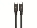 goobay 60200 USB4 Kabel Gen 3x2 / USB C auf USB C Schnellladekabel 100W 20V 5A / 40 Gbits Datenübertragungsrate / Zertifiziertes USBC 4.0 Kabel / 1m