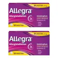 Allegra Allergie Tabletten | 2x50 Stk | Antiallergikum | Wirkstoff Bilastin | schnell und 24 Std wirksam bei Heuschnupfen, Tierhaarallergie, Hausstauballergie, Nesselsucht (Urtikaria)