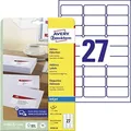 AVERY Zweckform 675 Adressetiketten J4792-25 weiß 63,5 x 29,6 mm