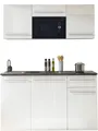 BASIC by Balculina Pantryküche Jazz Singleküche, Breite 160 cm, wahlweise mit E-Geräten und Mikrowelle