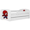 Raumhirsch Furniture Kinderbett, Weiß, Holzwerkstoff, 1-Sitzer, 1 Schubladen, Rechteckig, 80x180 cm, FSC 100%, Kinder- & Jugendzimmer, Kindermöbel, Kinderbetten, Kindereinzelbetten