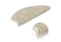 Metzker® Stufenmatte Stufenmatten Ventura Halbrund Beige 18 Stück, halbrund, Höhe: 8 mm, 18 Stück im Set - Beige