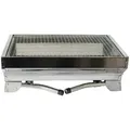 Schaschlik Grill Angler Edelstahl Mangal mit klappbaren Beinen Anglergrill