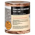 NOOR Sichtschutzstreifen PVC Blickdicht für Doppelstabmattenzaun - Zaunsichtschutz Rolle mediterran 0,19x35 m - blickdichter Wind- & Sichtschutz - Zaunblende 630 g/m² inkl. 28 Klemmschienen