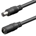DC-Spannung-Verlängerungskabel ø 2,1mm x 5,5mm 3m Stromversorgung schwarz