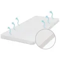 Babymatratze Pur, Babymatratze für Babybett, Baby Matratze, Ehrenkind, 10 cm hoch, (gratis Versand, Härtegrad (Weich - Mittelweich), Belastbarkeit: 55 kg 80 cm x 200 cm x 10 cm