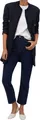 Mango Abrigo Cairo Damen Tweed Mantel navy blau S