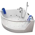 Home Deluxe Whirlpool, Weiß, Keramik, 140x64x140 cm, Badezimmer, Baden & Duschen, Badewannen