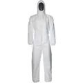 Feldtmann Schutzanzug ProShield 20, weiß, Größe XL, mit Kapuze, Einweg-Overall, PSA-Kategorie 3 Typ 5/6