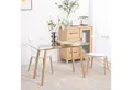 HOMCOM Esstisch für 4 Personen (Esszimmertisch, 1-St., Küchentisch), für Esszimmer, Küche, kleine Räume Transparent