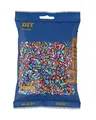 Hama Beutel mit 3000 Gestreiften Bügelperlen Mix 90