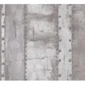 living walls Vliestapete Industrial, leicht strukturiert, Metall-Effekte, gemustert, metallic, Metall Tapete Vintage Metalloptik Tapeten Wohnzimmer Schlafzimmer Flur grau
