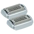 vhbw 2x Ersatz-Scherköpfe kompatibel mit Braun Series 9 Elektrorasierer, Silber