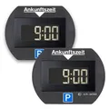 2x Needit PARK LITE 1412 Elektronische Vollautomatische Parkscheibe - schwarz