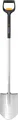Fiskars 1066732 Spaten Arbeitsbreite 192mm D-Griff
