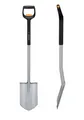 FISKARS 1066732 Teleskop-Spaten SPITZ Gärtnerspaten Spitzpaten Spaten