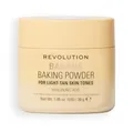 Revolution Loose Baking Powder – Make-up Fixierpuder mit Leuchtkraft, absorbiert Glanz & überschüssiges Öl, vegan & tierversuchsfrei, 30 g, Banana