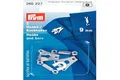 265227 Hosen/Rockhaken und Stege ST 9 mm silberfarbig, Metal, Silber, Maulbreite