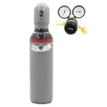 Stickstoff Wasserstoff Gasflasche 5 Liter NH5 (95/5) + Druckminderer 200 bar (Set) - Formiergas Gefüllt & Neu für Klimaanlage Lecksuche - Dichtheitsprüfung Lecksuchgas Zylinder - Bestschweissen.de