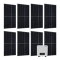Juskys Solaranlage Set 3000 W Photovoltaik Anlage 8 Solarmodule, Wechselrichter und WLAN