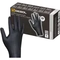 Gebol Einmalhandschuhe Ultra Strong, schwarz, 80 Stück, Nitril, chemikalienbeständig, lebensmittelecht, Größe L