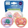 NEU Philips Avent Ultra Air SCF349 47 Schnuller 18m Silikon 2er Set