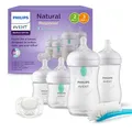 Philips AVENT Babyflaschen Set SCD657/11 Neugeborene 4 Flaschen Schnuller Weiß