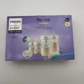 Philips Avent Babyflaschen mit AirFree Ventil, 4 Babyflaschen, Schnuller, Bürste