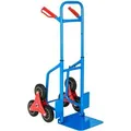 Tectake Treppensackkarre  Mit Stahlrahmen Sternförmige Hartgummiräder  49 x 66 x 103 cm Blau