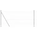 vidaXL Zaun mit Pfosten Silber 0,8 x 25 m Stahl - Silber
