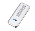 Garagentor Handsender Mini-Novotron 524 (4 Kanal Sender; 64/128 Bit Verschlüsselung; 433 MHz; Silber/Weiß) TM15912101150