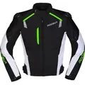 Modeka Lineos Motorrad Textiljacke, schwarz-weiss-grün, Größe 2XL für Männer