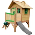 Spielhaus, Braun, Grau, Grün, Holz, Kunststoff, Hemlocktanne, 264x203x177 cm, EN 71, CE, FSC 100%, Outdoor Spielzeug, Spielhäuser