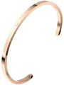 Herz Armreif Damen & Herren | Premium Edelstahl Armband | Herzchen Partner Ar...