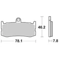 TRIUMPH DAYTONA (TD10) 675 Racing Bremsbeläge SBS 864 DC Dual Carbon