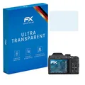 atFoliX Schutzfolie kompatibel mit Nikon Coolpix B500 Folie, ultraklare FX Displayschutzfolie (3X)