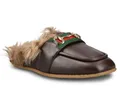 GUCCI Horsebit Pantoffeln Sandalen Ace Sneakers Slippers Schuhe Trainers 40 Slipper mit Goldfarbenes Horsebit und Web-Streifen