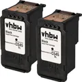 vhbw 2x Tintenpatronen kompatibel mit Canon Pixma TS3151, TS3150, TR4551, TR4550, TS305, TS304, TS302, TS205 Drucker - Schwarz (Wiederaufgefüllt)