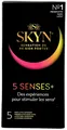SKYN 5 Senses Latexfreie Kondome Mixpack gefühlsecht genoppt Präservative 5 St