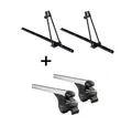 2x Fahrradträger ORION+Alu Relingträger Quick für für Peugeot RIFTER 3-5Tür ab 1