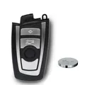 Zünd Schlüssel Smartkey Gehäuse Funk Fernbedienung für BMW 4 Tasten + Batterie