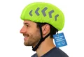 FLEXEO Fahrradhelmüberzug Regenschutz, Helmüberzug Fahrradhelm Regenschutz reflektierend wasserabweisend gelb
