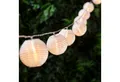 Lights4fun LED-Lichterkette 20er Lampion Lichterkette warmweiß
