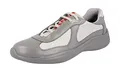 Prada Herren Grau Leder Sneaker 4O3305 DXF F0E11 43 EU/UK 9